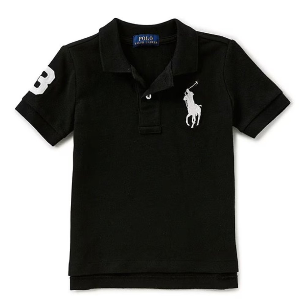 NWT Ralph Lauren Polo Big Pony Black Shirt 2T